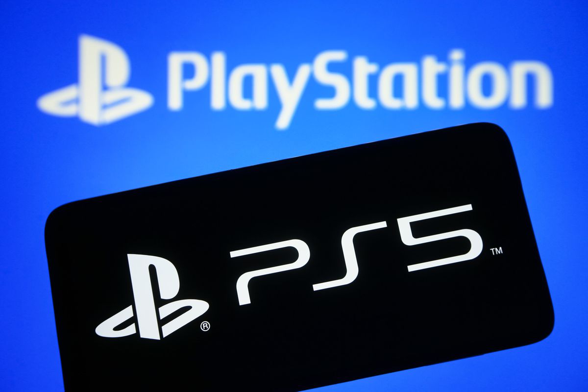 In this photo illustration, PlayStation 5 (PS5) logo is seen...